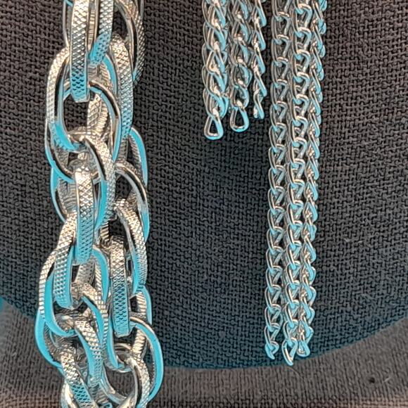 Vintage Long Lariat Tassel Necklace or Belt, Eloxal Jewelry - Picture 4 of 10